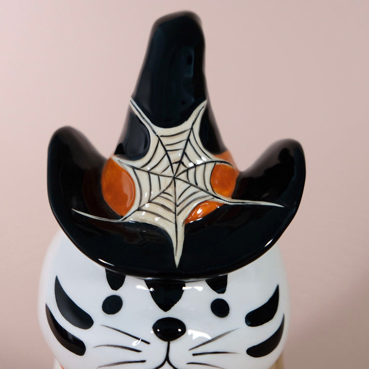 Witchy Cat Figurine