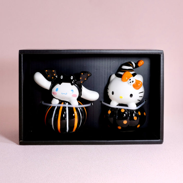 Hello Kitty & Cinnamoroll Dotted Pumpkin Salt & Pepper Shakers