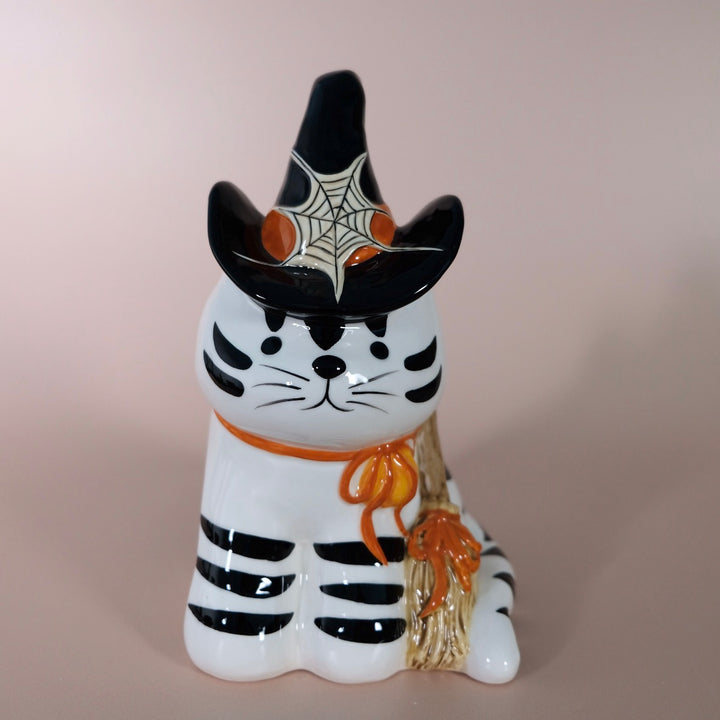 Witchy Cat Figurine