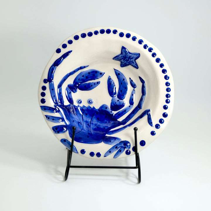 MAGIC SEA CRAB SOUP BOWL - COBALT BLUE