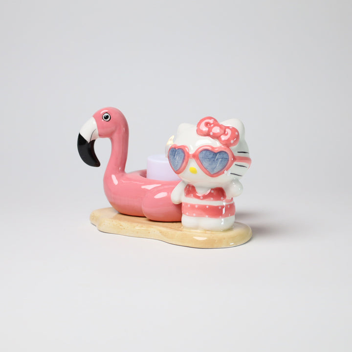 Hello Kitty Pink Flamingo Tea Light Candle Holder