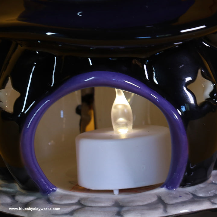 Hello Kitty and Kuromi Jack O Lantern Candle House