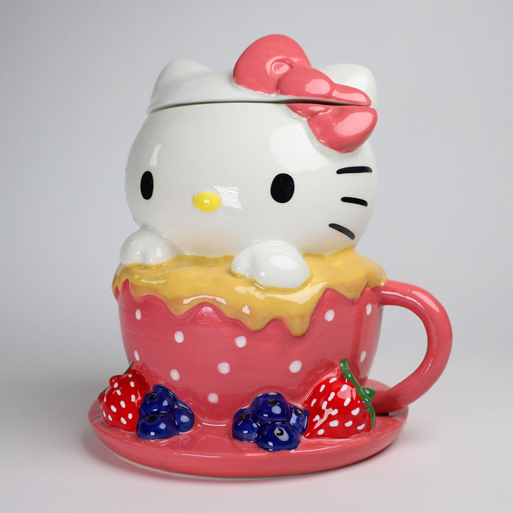 Hello Kitty Tea Cup Cookie Jar