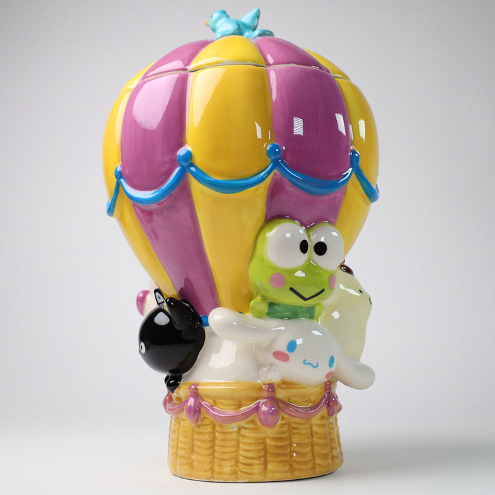 Hello Kitty and Chococat Hot Air Balloon Cookie Jar