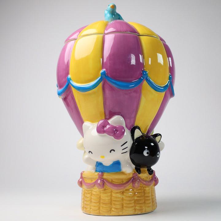 Hello Kitty and Chococat Hot Air Balloon Cookie Jar