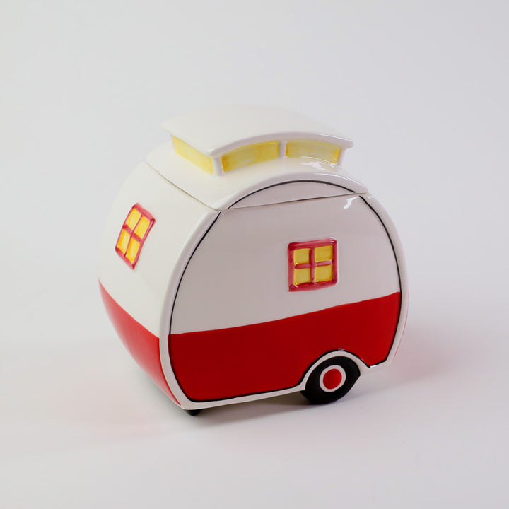 Hello Kitty and Cinnamoroll Camper Cookie Jar