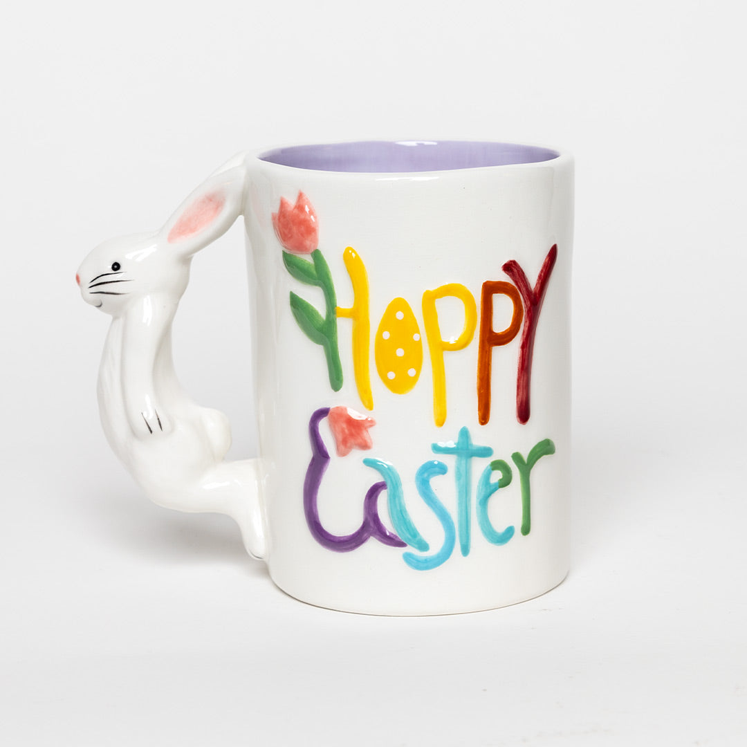 Clayworks Happy Easter Figural Mug