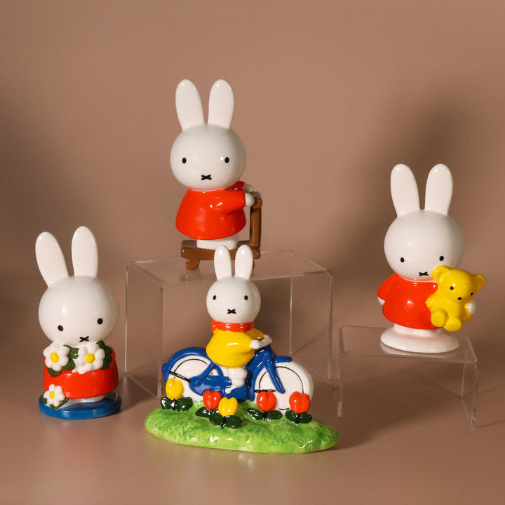 Miffy Tulip Garden Bike Ride Figurine