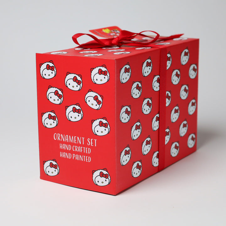 Hello Kitty and Cinnamoroll Ornament Set - Red
