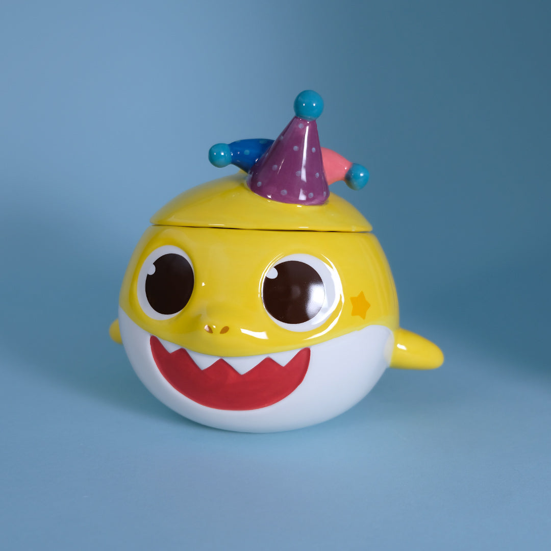 Spooky Baby Shark Family Figural Container | Handmade