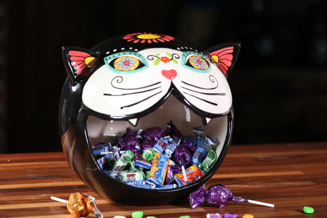 Sugar Cat Head Candy Bowl