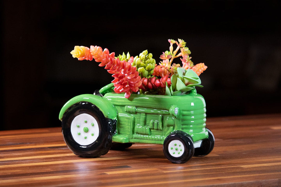 Green Tractor Planter