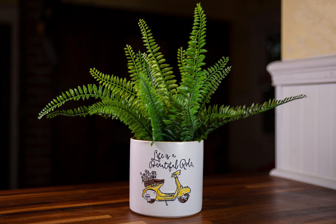 Scooter Love Flower Pot