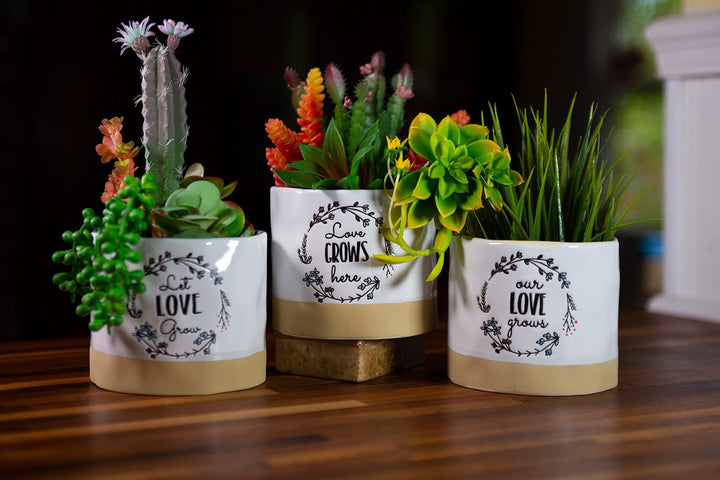 Love Grows Here Planters
