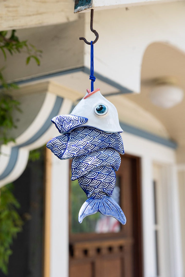 Blue Fish Garden Stringer