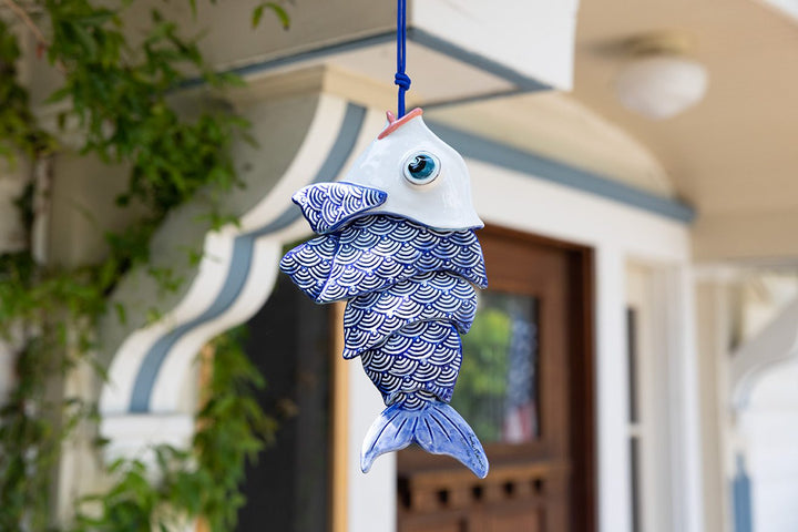 Blue Fish Garden Stringer