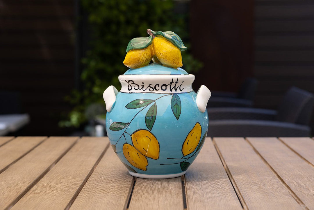 Lemon Sky Cookie Jar