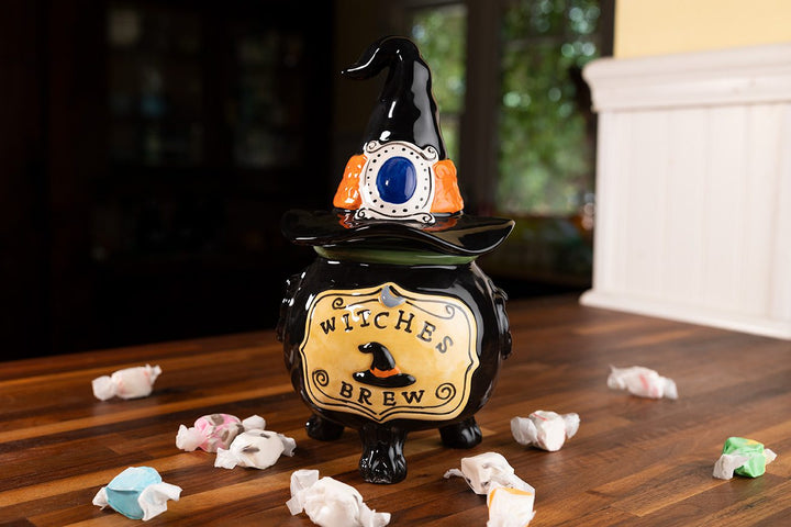 Cauldron with Witch Hat