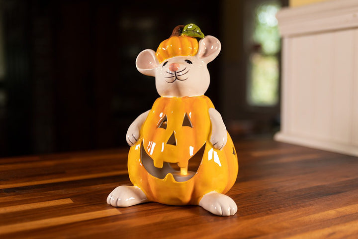 Mouse Pumpkin Costume Tealight Holder