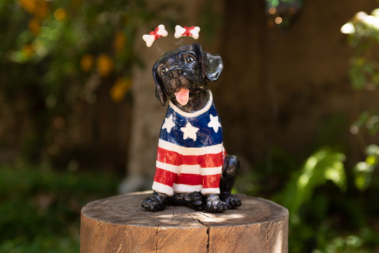 American Black Lab Puppy Figurine American black lab puppy figurine