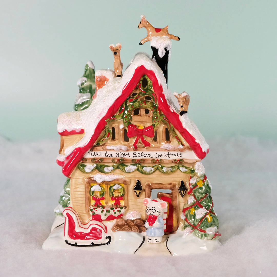 Blue Sky Christmas Houses