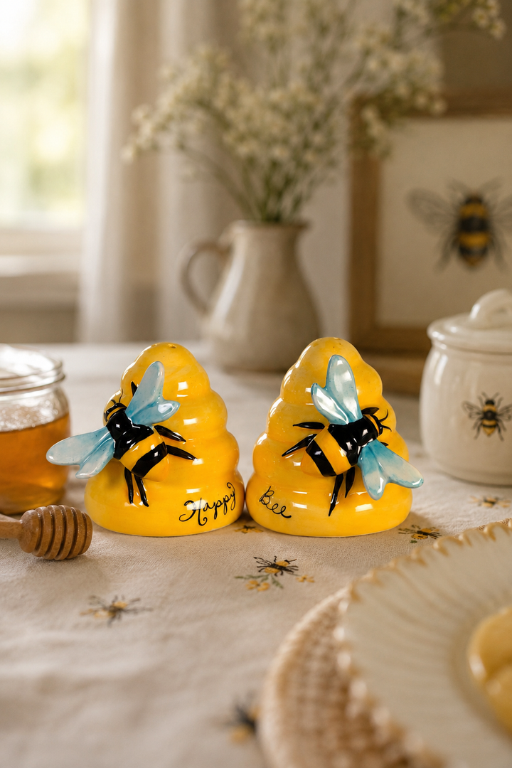 Happy Bee Salt & Pepper Set