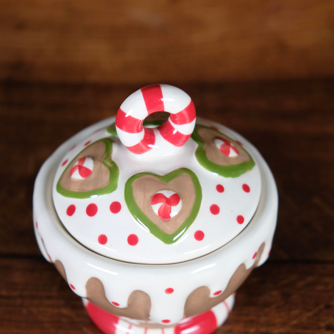 Gingerbread Creamer and Sugar with Tray