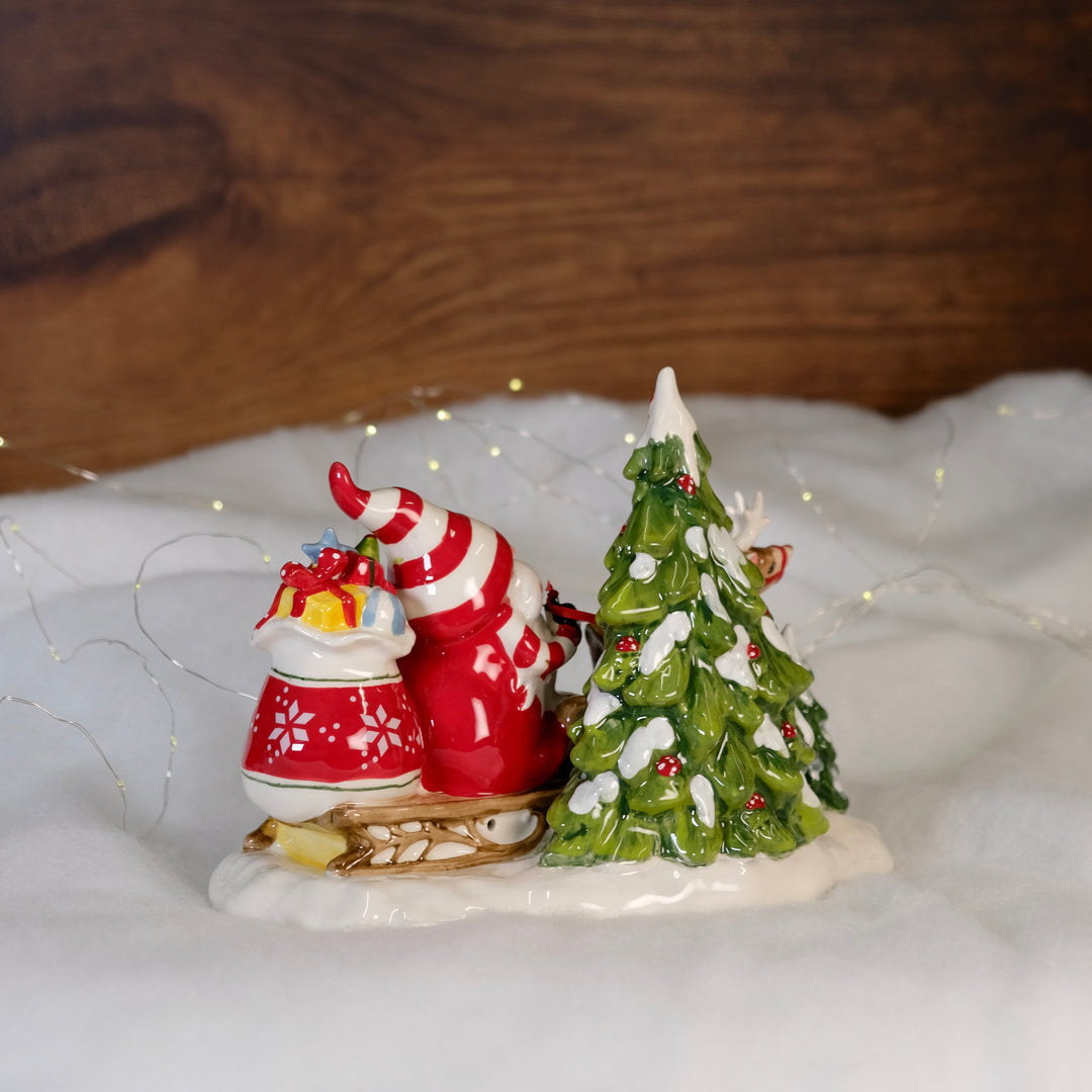 Gnomeville Shopping Tealight Holder