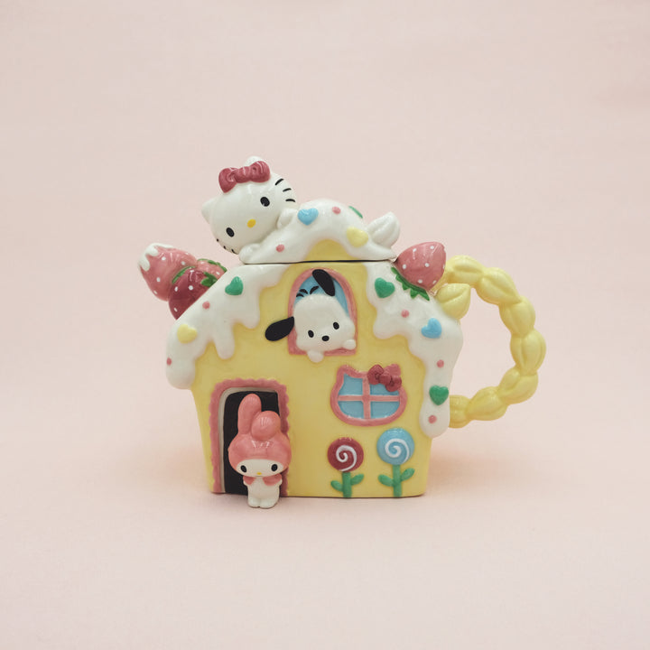 Hello Kitty and Friends Strawberry House Teapot