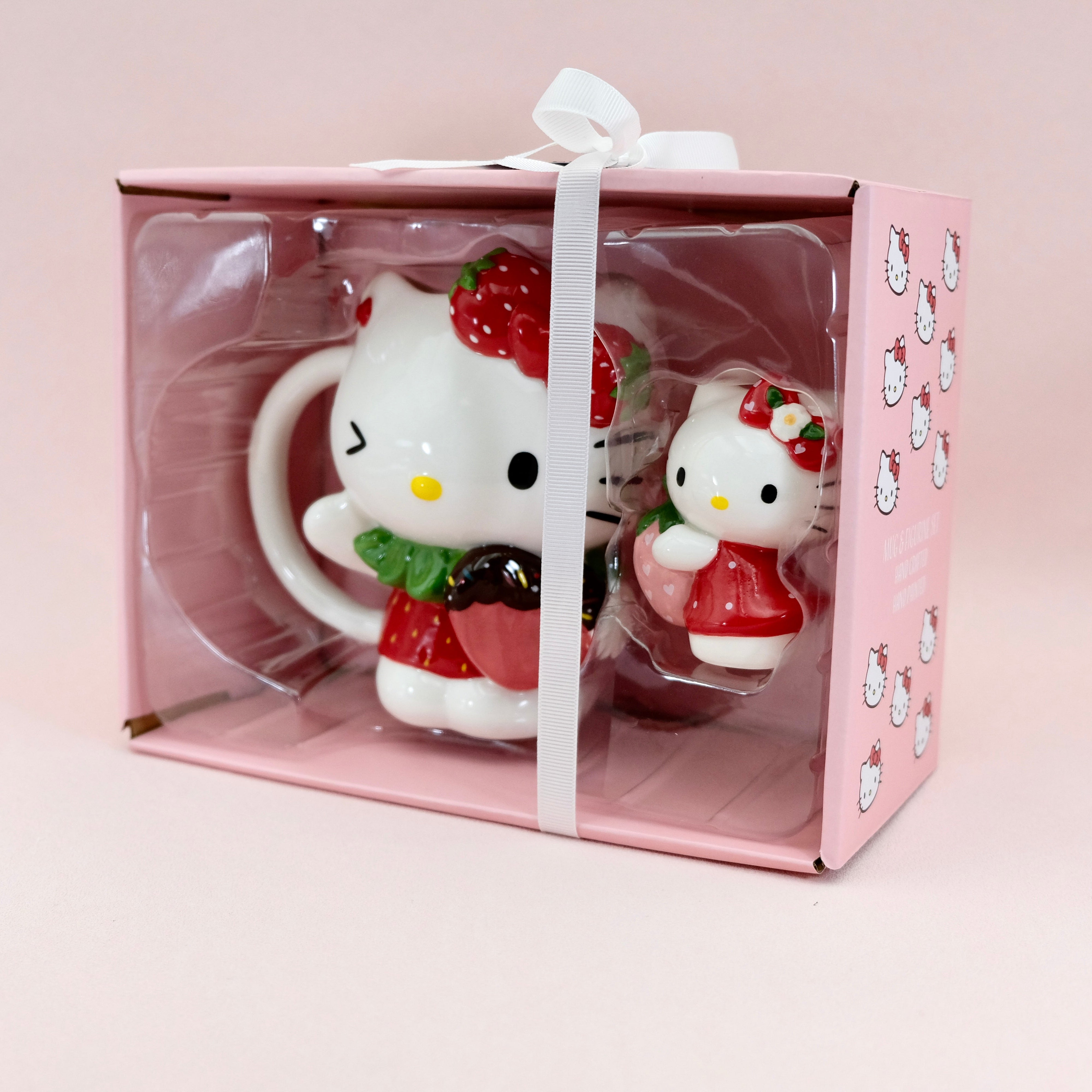 Hello Kitty with Strawberry Figural Mug and Gift Set