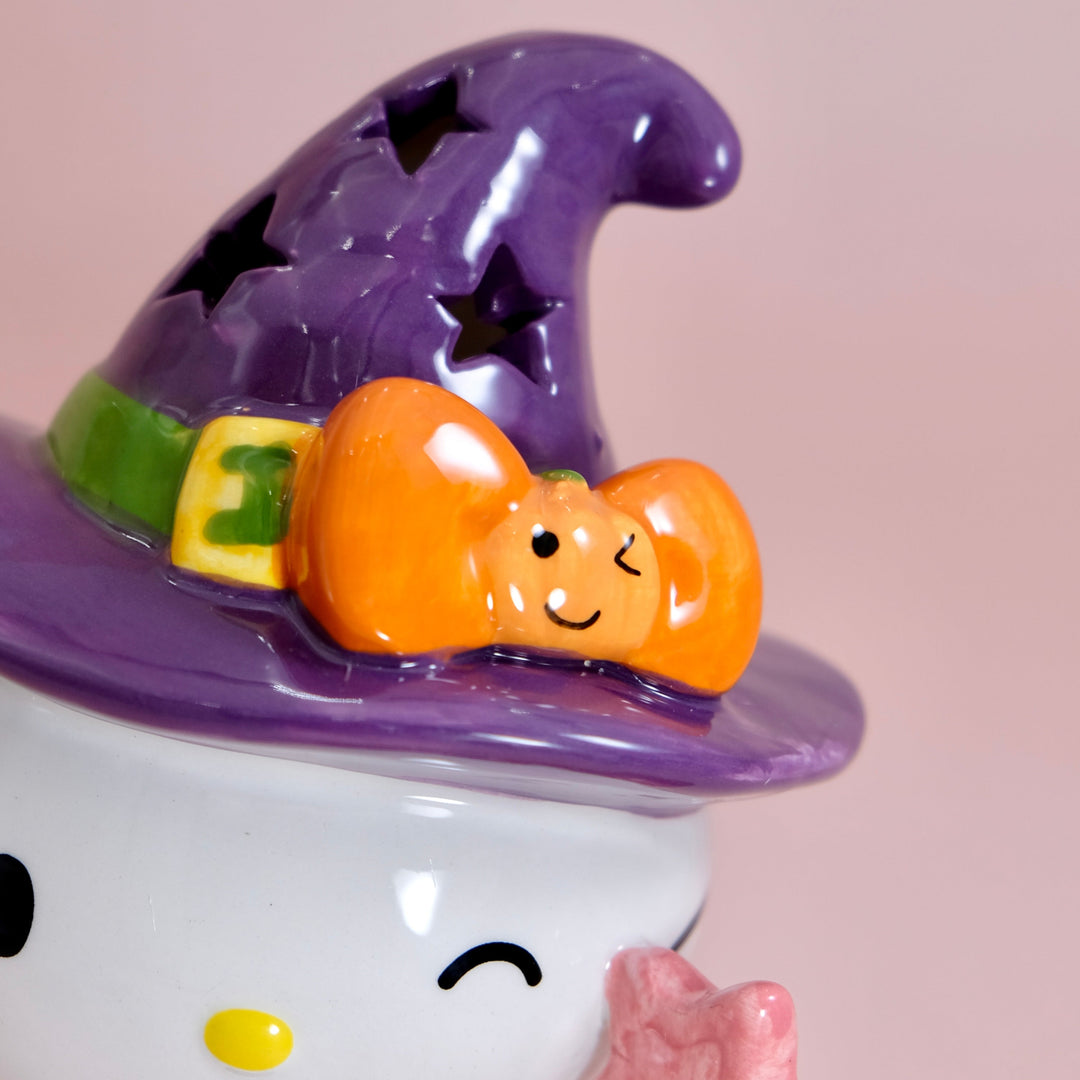 Hello Kitty Witch Pumpkin Candle House