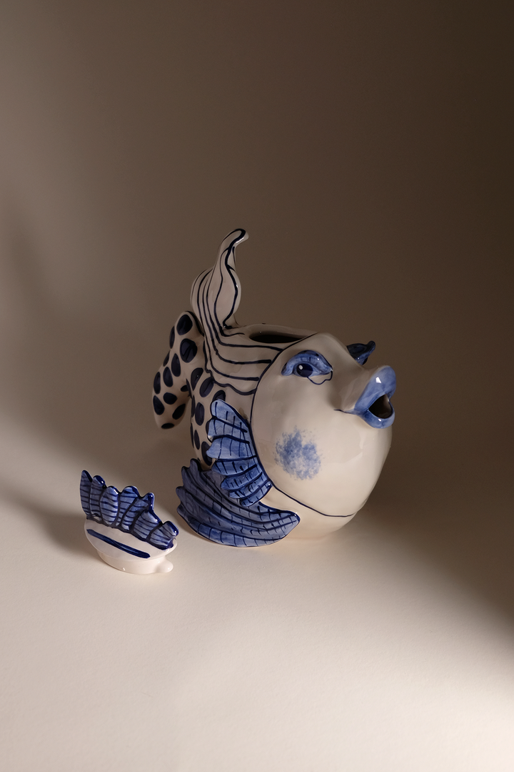 Delft Fish Teapot