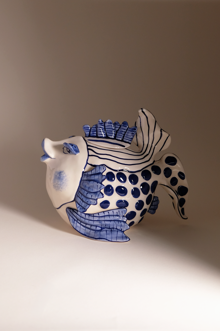 Delft Fish Teapot