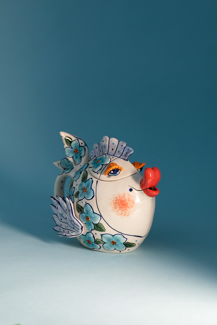 Flower Fish Teapot