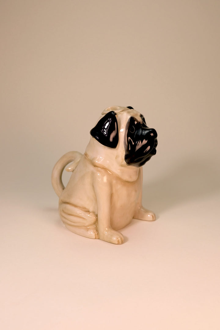 Pug Teapot - Cream