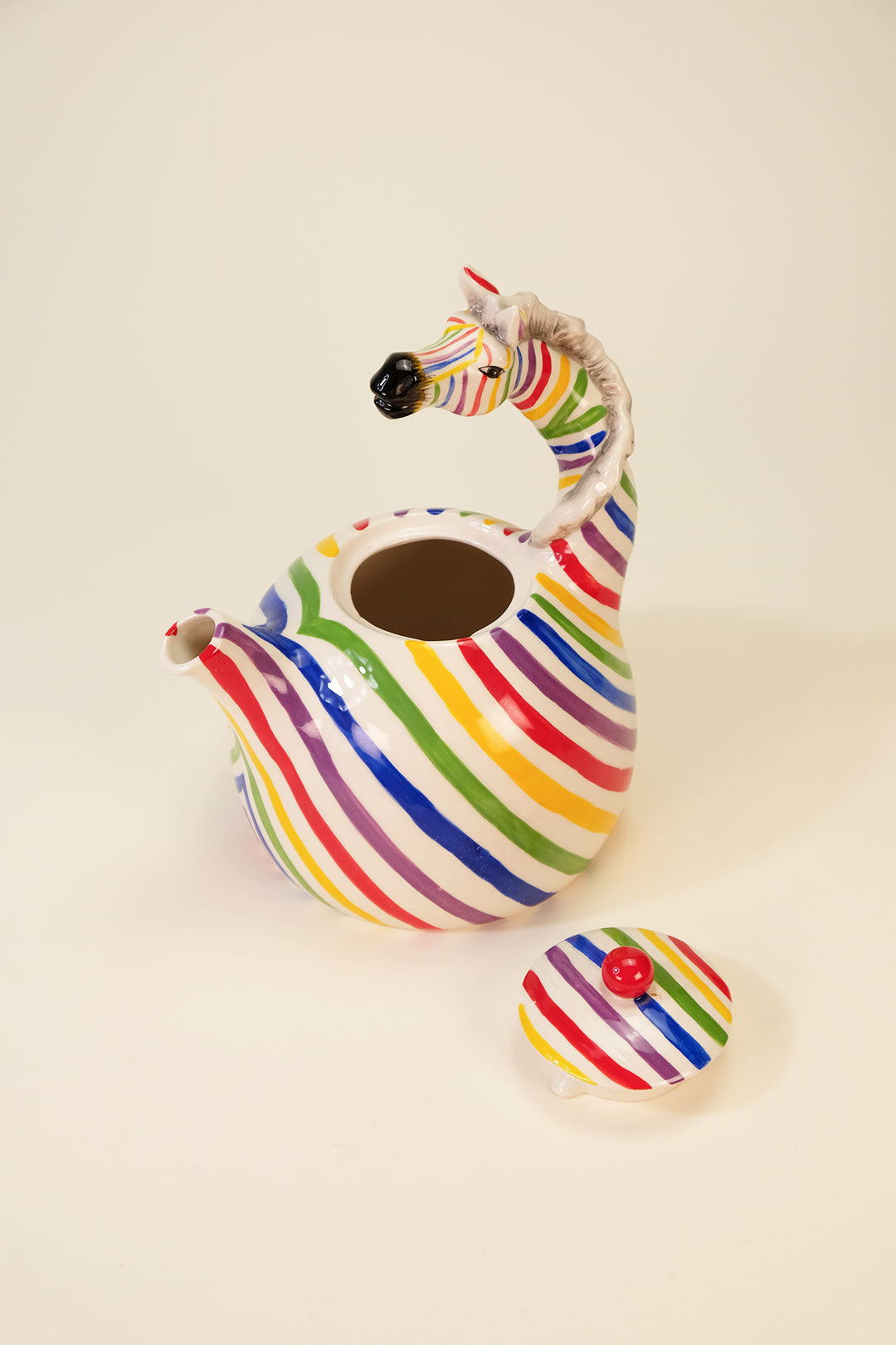 Colored Zebra Teapot
