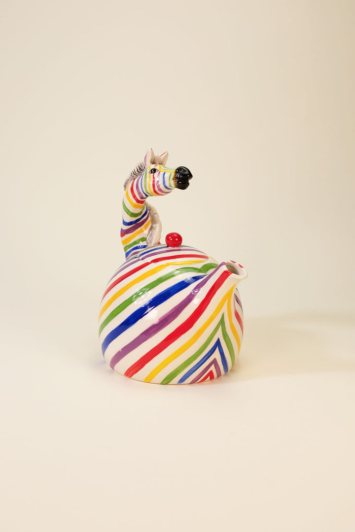 Colored Zebra Teapot