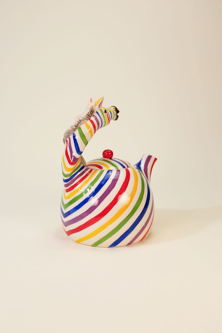 Colored Zebra Teapot