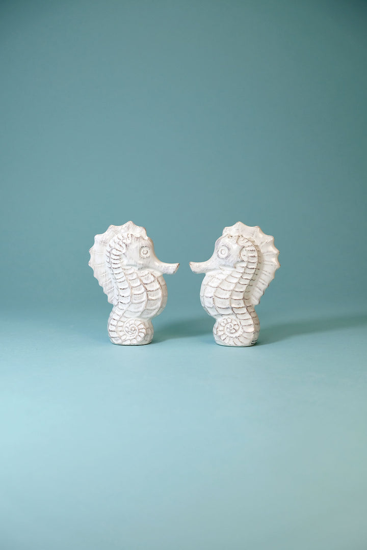 White Seahorse Salt & Pepper Set