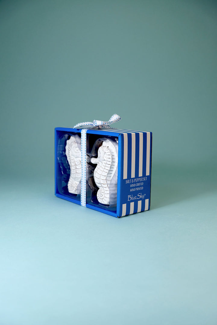 White Seahorse Salt & Pepper Set