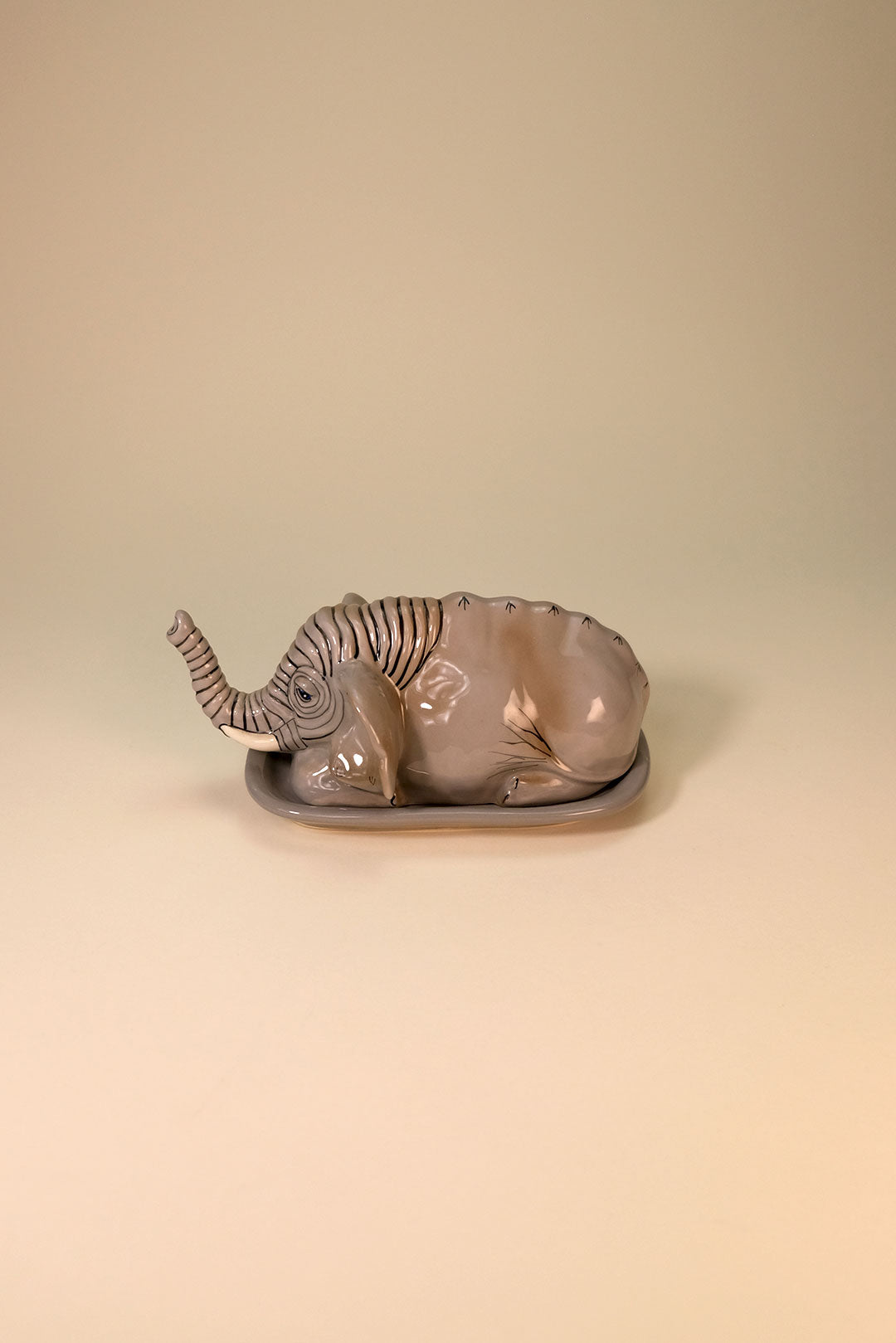 Elephant Butter Dish