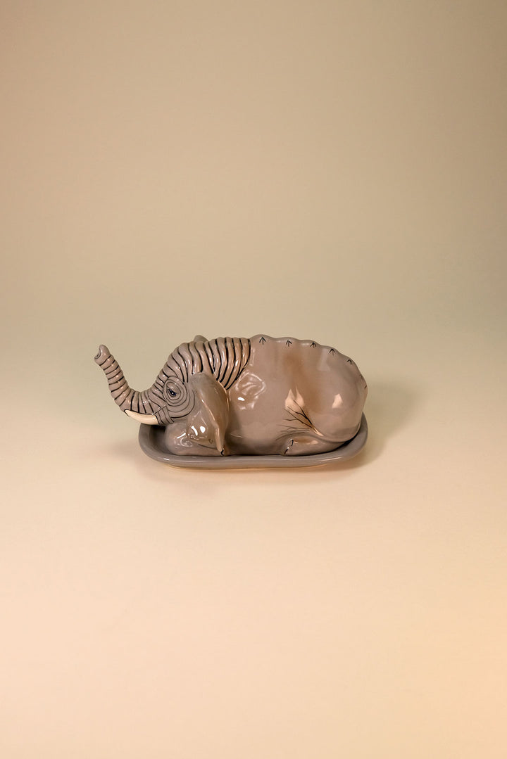 Elephant Butter Dish