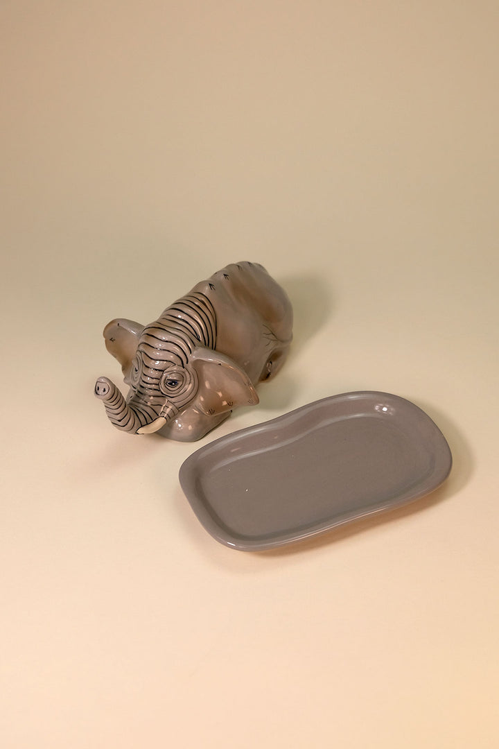 Elephant Butter Dish