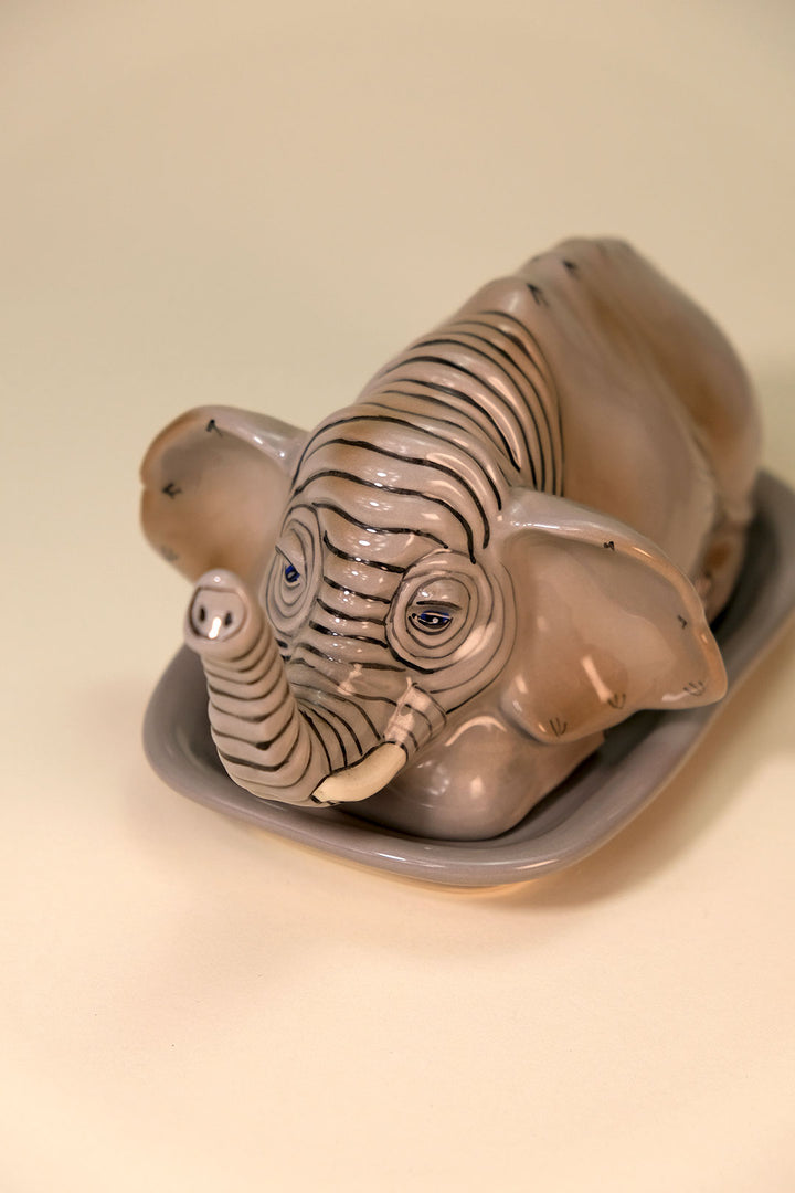 Elephant Butter Dish