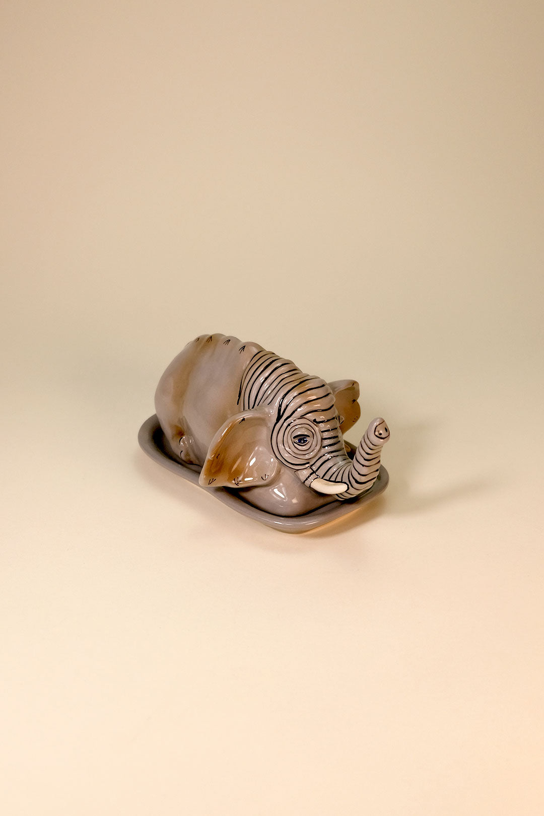 Elephant Butter Dish