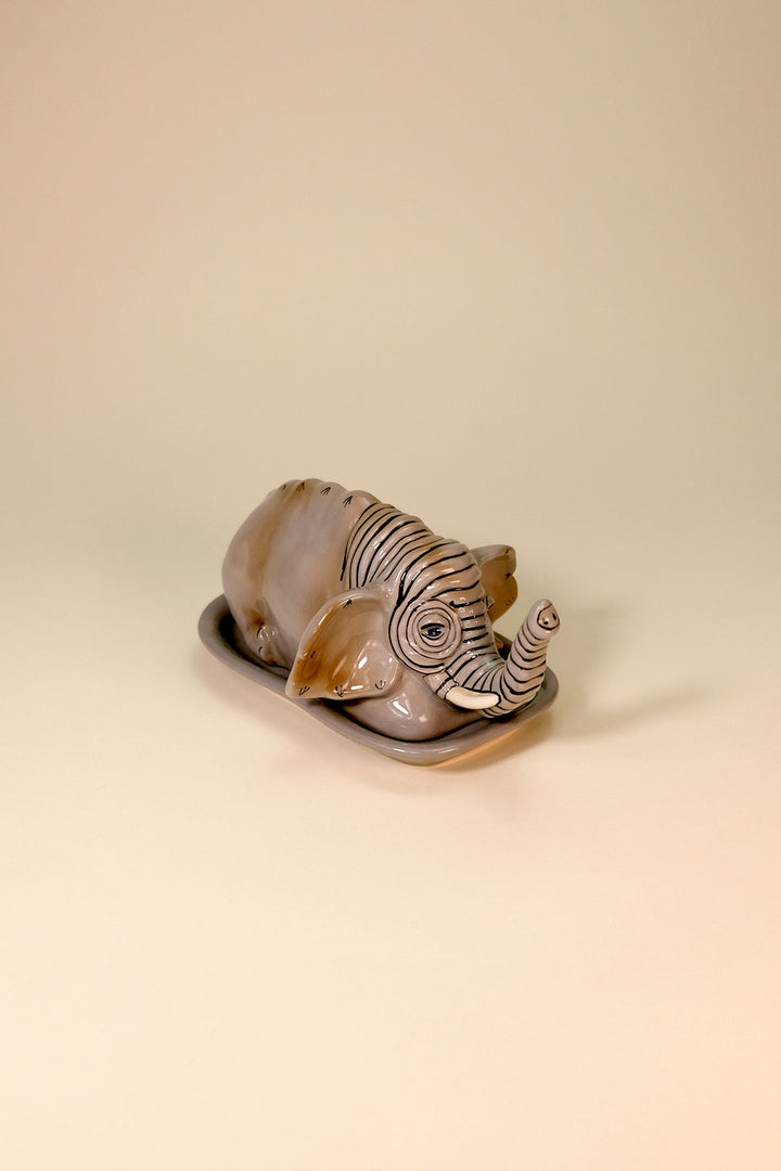 Elephant Butter Dish