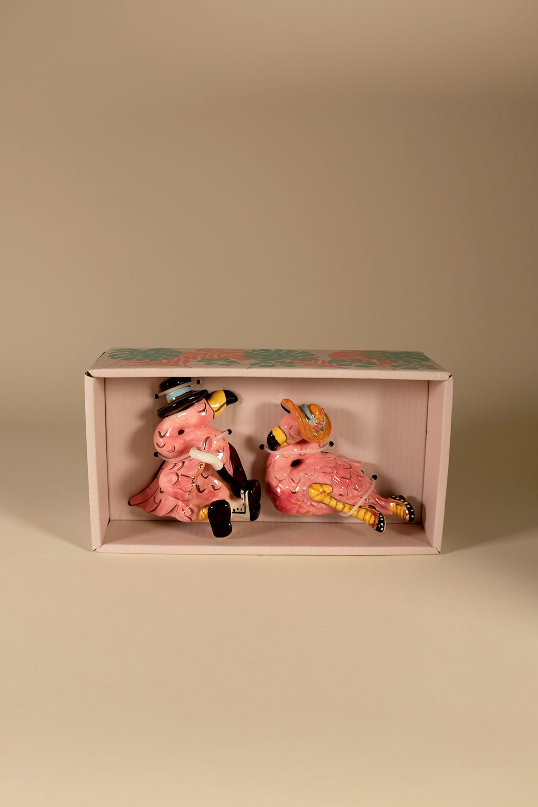Fancy Flamingo Salt & Pepper Set