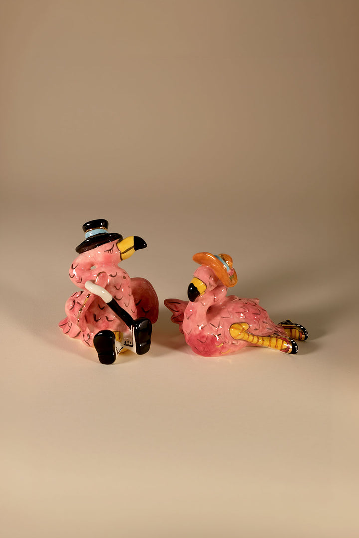 Fancy Flamingo Salt & Pepper Set