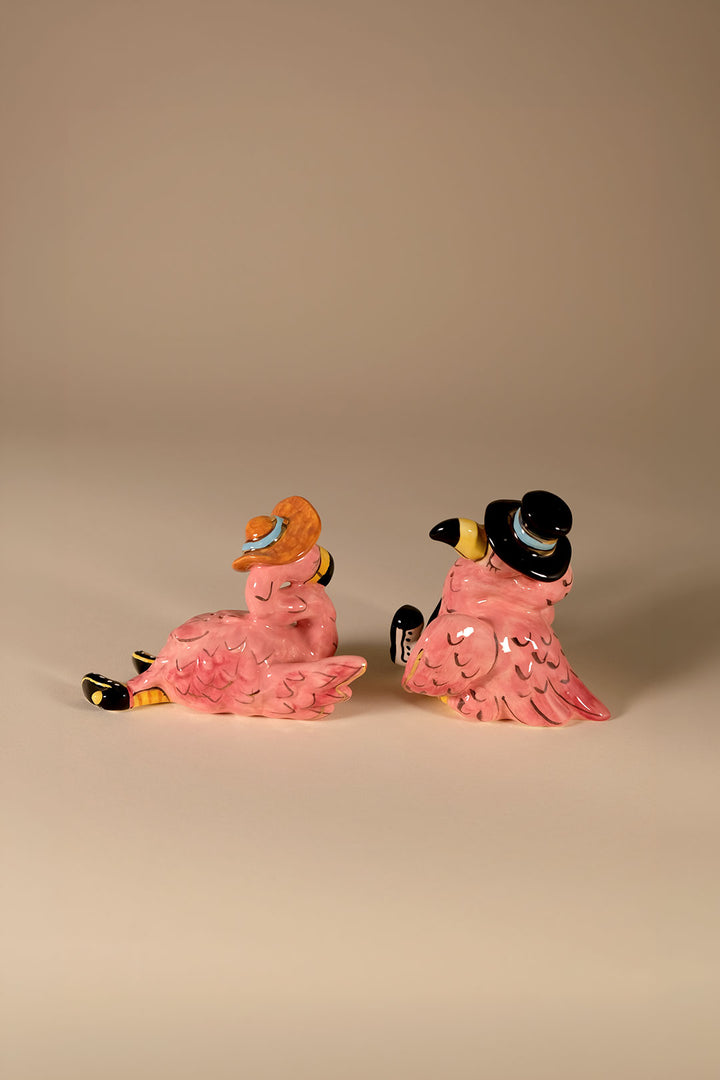 Fancy Flamingo Salt & Pepper Set