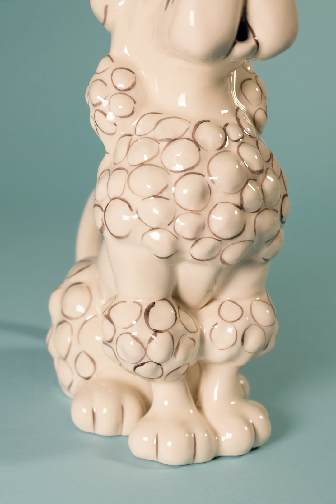 Toy Poodle Teapot - White